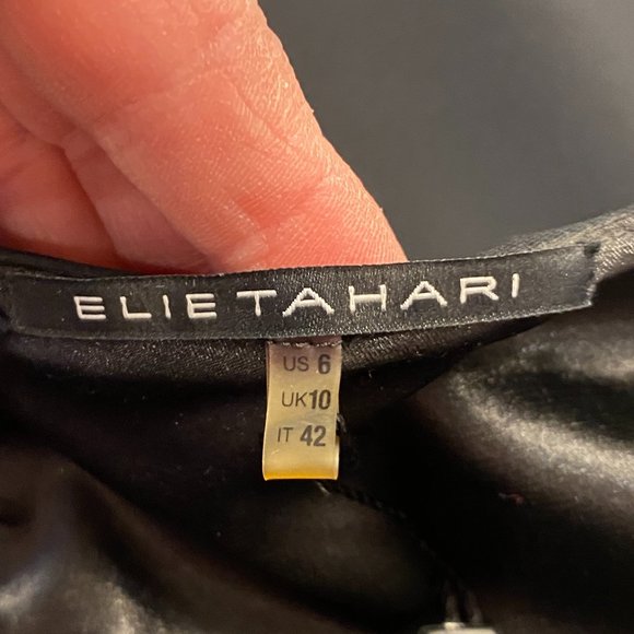NWT Elie Tahari classic little black dress with a twist - Picture 9 of 12